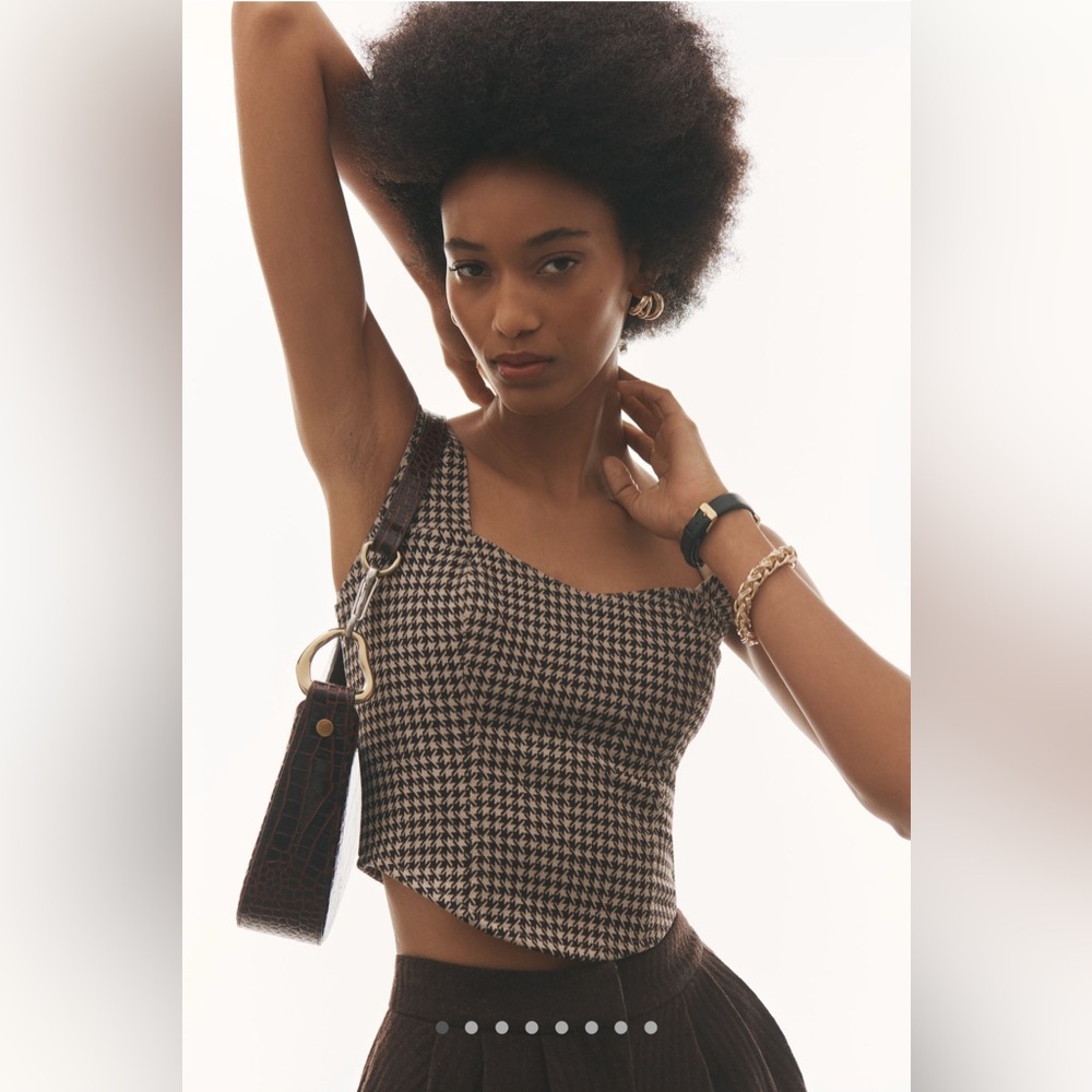 DOLAN Sweetheart Cropped Corset Tank